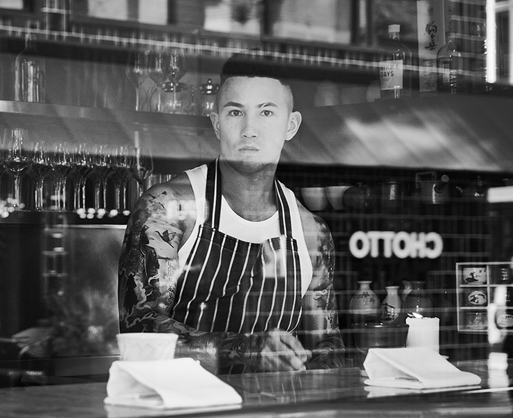 An image of chef Angelo Sato