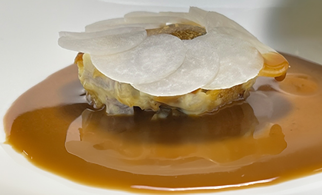 An Image of Sat Bains / his food at Signature Food Festival 2022