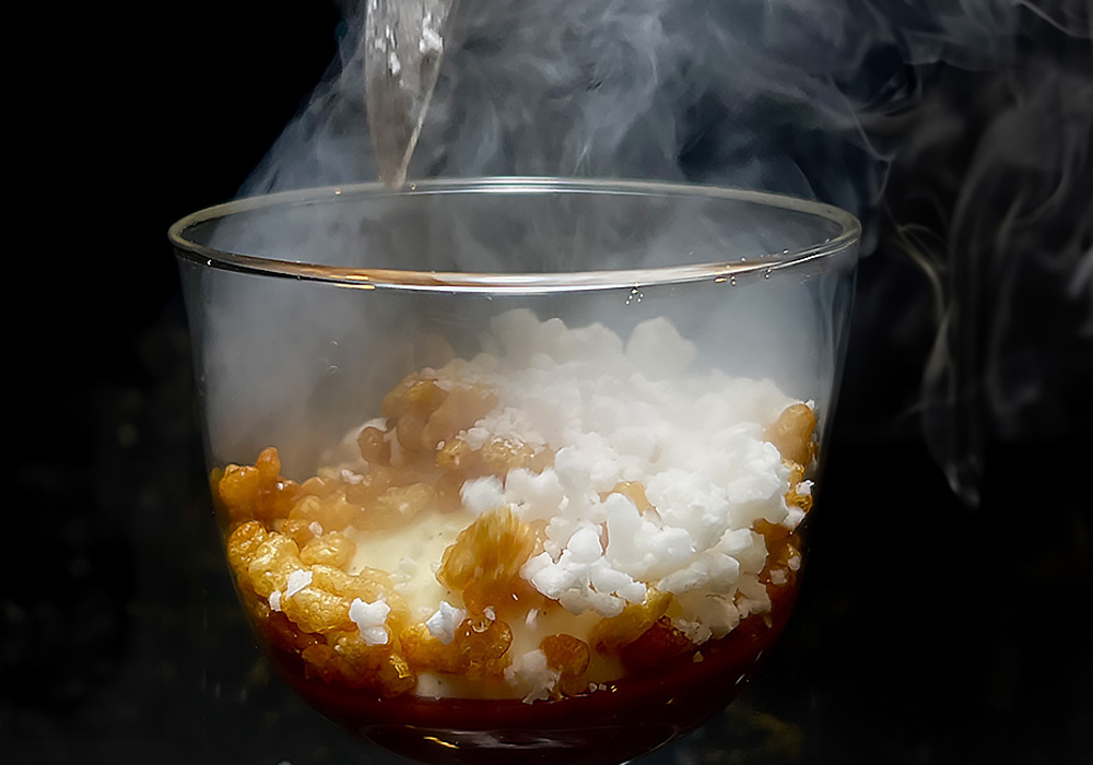 An Image of Sat Bains / his food at Signature Food Festival 2022