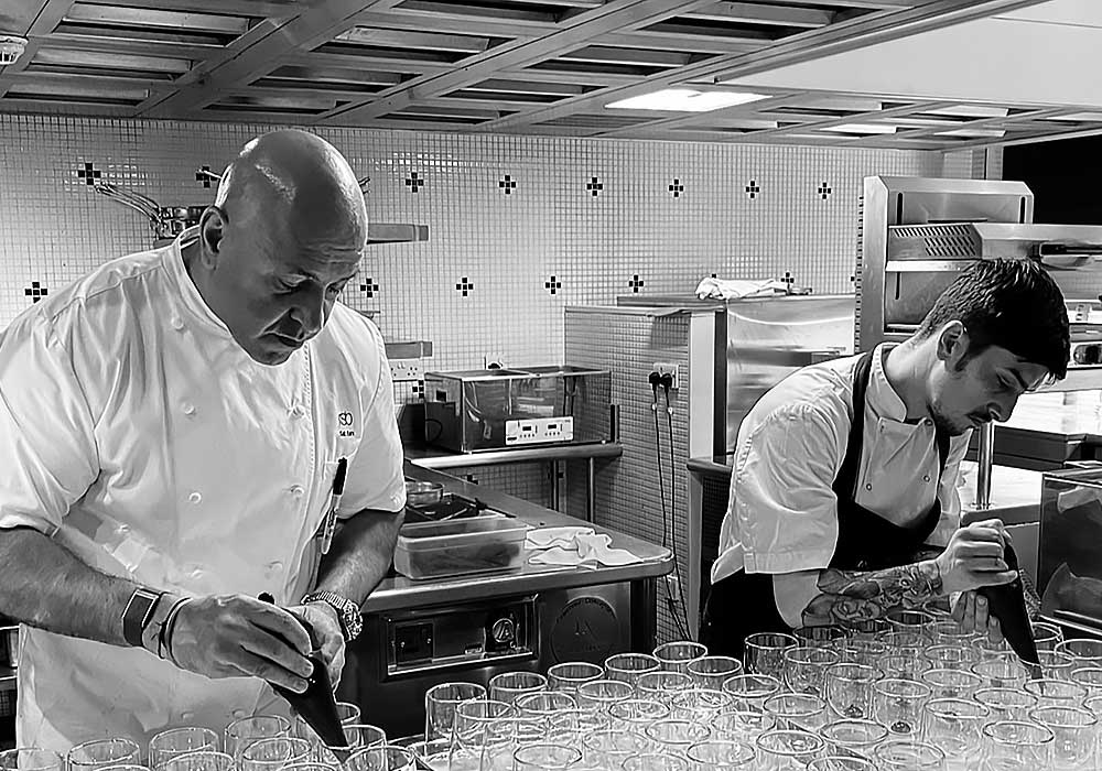 An Image of Sat Bains / his food at Signature Food Festival 2022