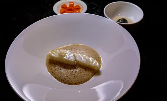 An Image of Claude Bosi / his food at Signature Food Festival 2023