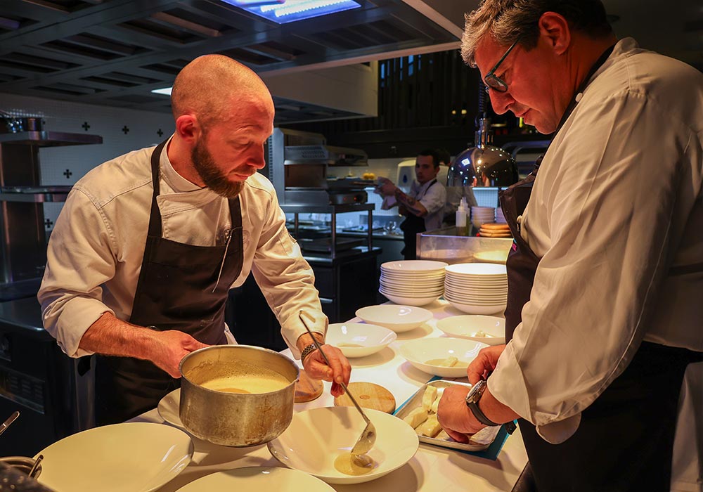 An Image of Claude Bosi / his food at Signature Food Festival 2023