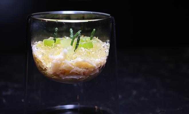 An Image of Claude Bosi / his food at Signature Food Festival 2023