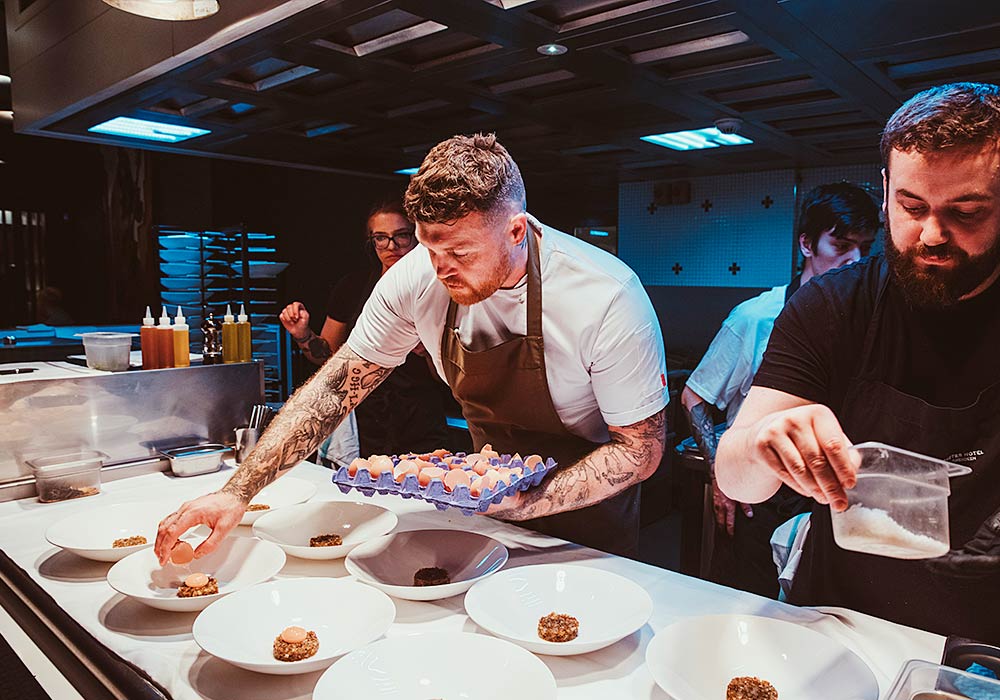 An Image of Tom Brown / his food at Signature Food Festival 2022