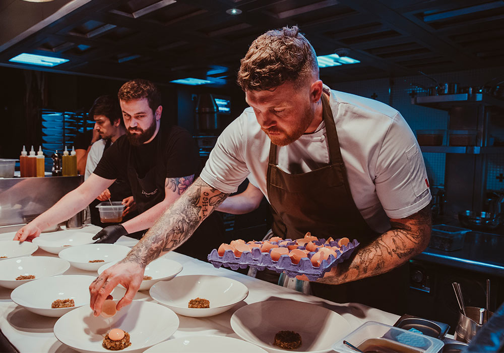 An Image of Tom Brown / his food at Signature Food Festival 2023