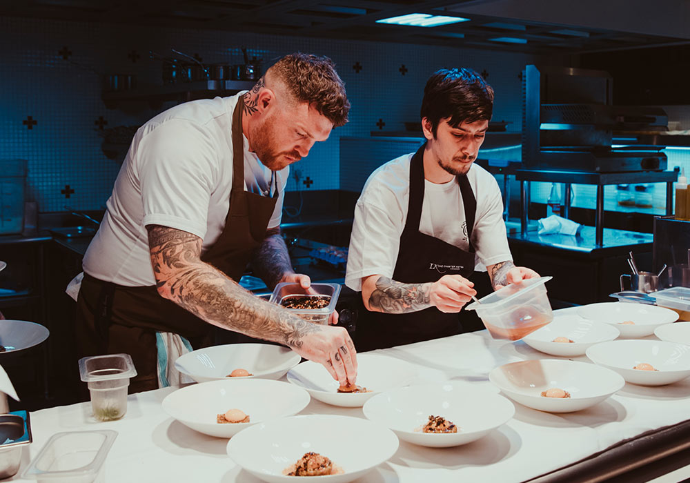 An Image of Tom Brown / his food at Signature Food Festival 2023