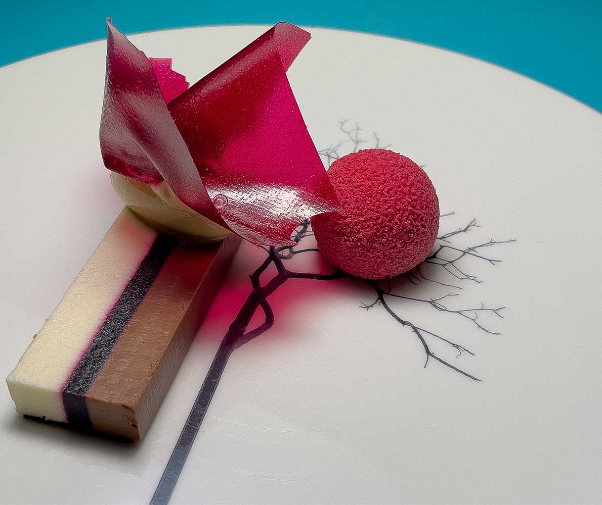An Image of a Lisa Goodwin-Allen dessert at Signature Food Festival