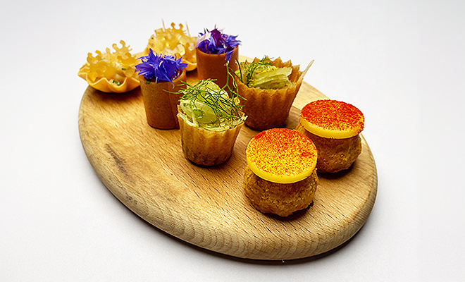 An Image of Adam Handling MBE / his food at Signature Food Festival 2024