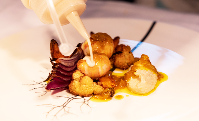 An Image of Phil Howard / his food at Signature Food Festival 2021