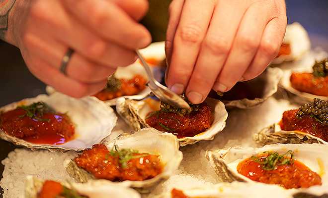 An Image of Michael O'Hare / his food at Signature Food Festival 2024
