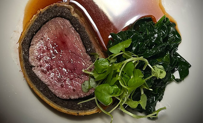 An Image of Marco Pierre-White / his food at Signature Food Festival 2021