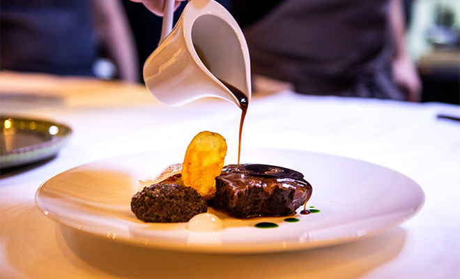 An Image of Glynn Purnell / his food at Signature Food Festival 2018