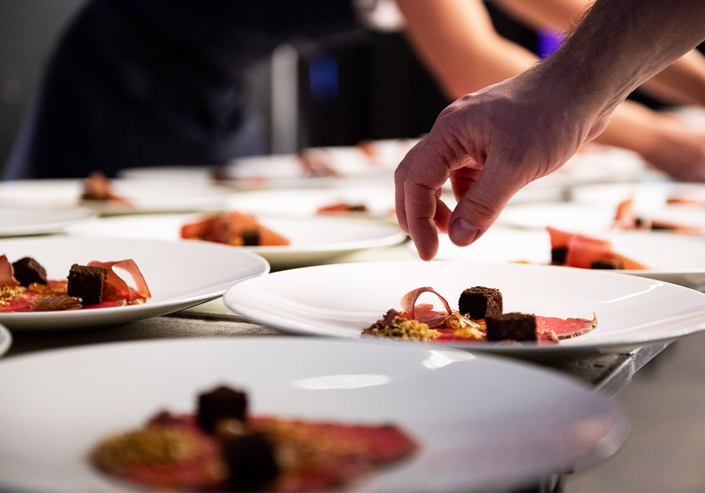 An Image of Glynn Purnell / his food at Signature Food Festival 2018
