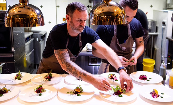 An Image of Glynn Purnell / his food at Signature Food Festival 2019