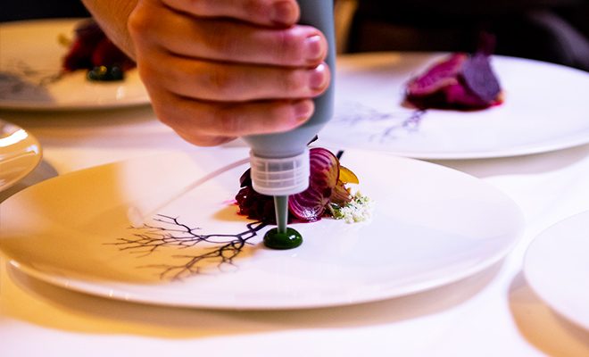 An Image of Glynn Purnell / his food at Signature Food Festival 2019