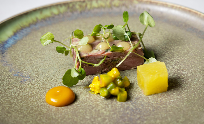 An Image of Glynn Purnell / his food at Signature Food Festival 2021