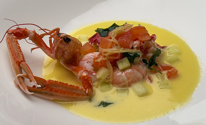 An Image of Michel Roux Jr's food at Signature Food Festival 2024