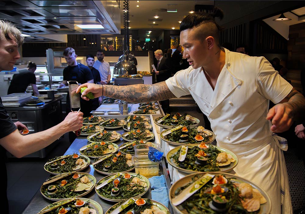 An Image of Angelo Sato / his food at Signature Food Festival 2025