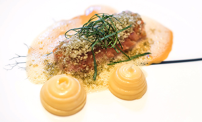 An Image of Martin Wishart / his food at Signature Food Festival 2018